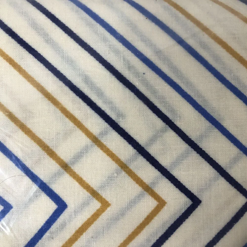 Vintage Chevron by Statepride Sheet Full Fitted 54x76 No Iron Fortrel Cotton NOS